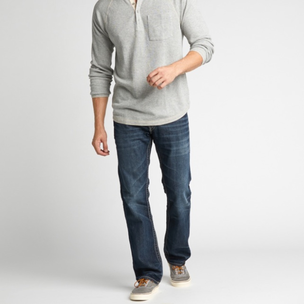 COPY - Mens Silver Jeans Nash Straight